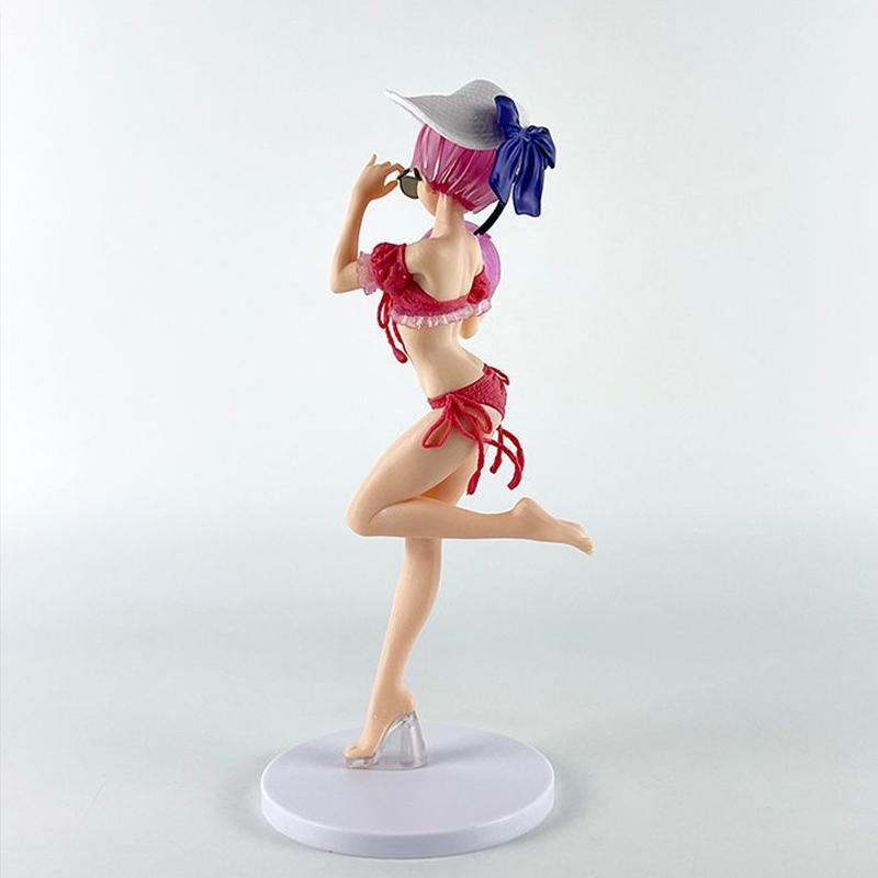 Rem Ram Купальник Фигурка ReZero Аниме Жизнь Модель Украшение Игрушка Подарок