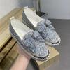 Модные женские туфли, блестящие мокасины со стразами, бант, слипоны, толстые кнопки, повседневные женские кроссовки на платформе со стразами, спортивные