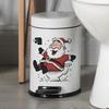 Personalized Santa Claus Toilet Toilet Stickers for Beautifying The Wall