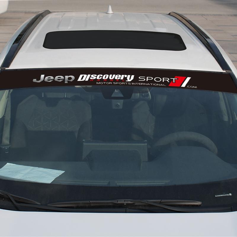 CNB1 1Pcs Car Sticker Front Windshield Decorative Decal For Jeep Grand Cherokee Wrangler JK Gladiator Compass Renegade Avenger Recon
