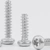 304 Stainless Steel Flat Tail Round Head Self-Tapping Screw - Pan Head, M2/M3/M4/M5.