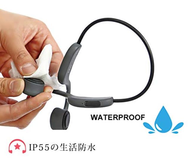 Наушники с костной проводимостью, соответствующие знаку соответствия, Bluetooth, беспроводные, водонепроницаемые, легкие [Технические данные получены] [LIFE+MUSIC]