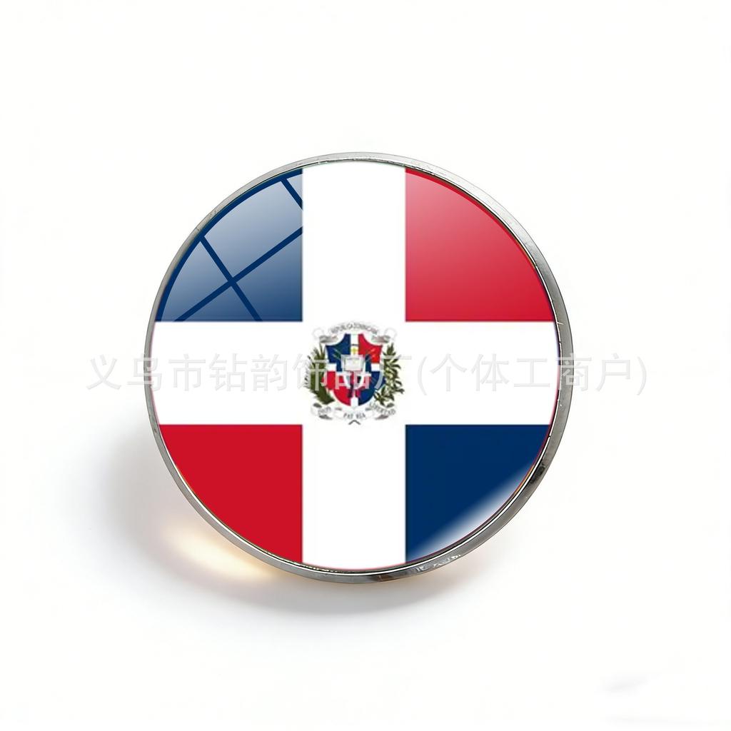American Countries Flags Brooch Set, USA Canada Butterfly Clasp Travel Collectible Pins