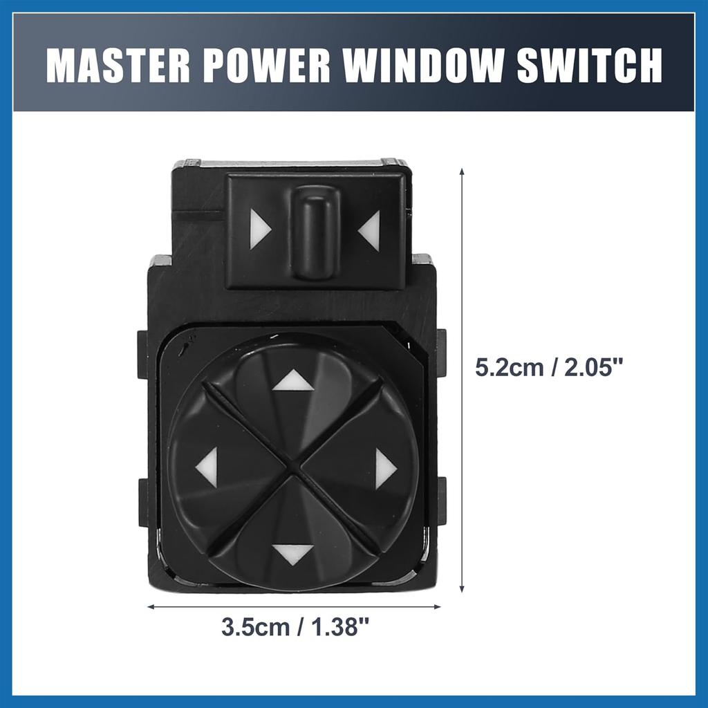 Master Driver Side View Mirror Switch 10418008 Replacement for Buick Regal 1997-2004 for Buick Century 1997-2005 Item Replacement
