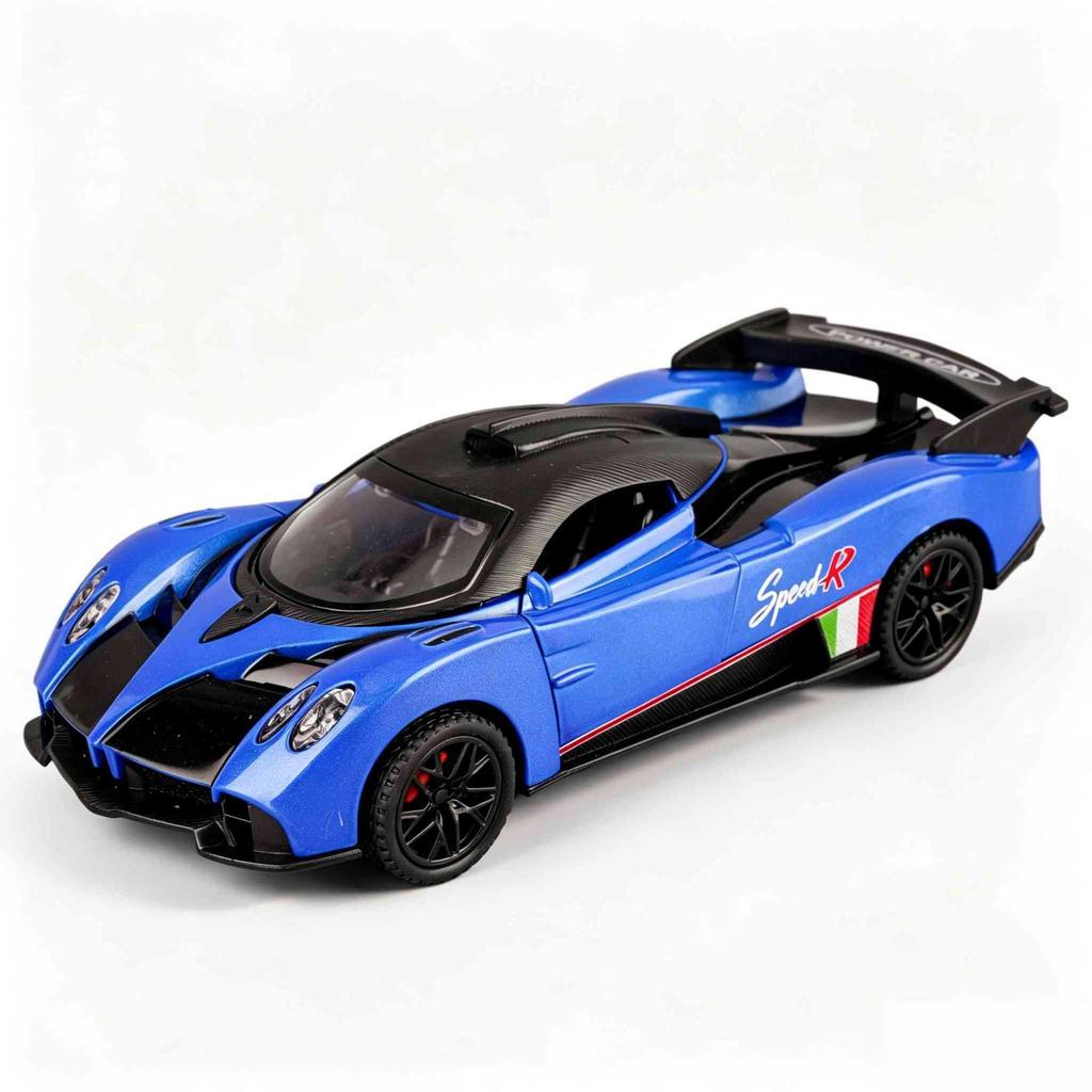 1:32 Классический Спортивный Автомобиль Pagani, Литая Модель, Машинка-игрушка с Оттягиванием Назад, Световыми и Звуковыми Эффектами, Транспортное Средство, Игрушка и Коллекционный Подарок