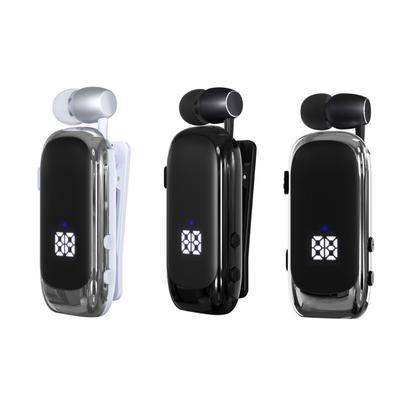 Петличная Bluetooth-совместимая гарнитура для звонков и прослушивания музыки, с цифровым LED-дисплеем, для автомобиля