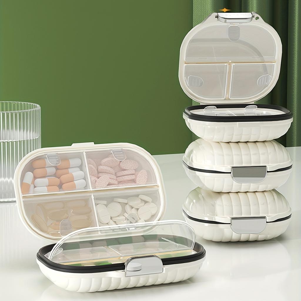 Portable Seven-Day Pill Box Organizer - Compact Travel Storage with 7 Grid Sub-Packaging, Sealed and Easy-to-Use Design for Medication Management