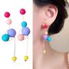 Молодежные и красочные серьги из бисера, серьги в стиле дофамин для девочек, ручная работа, дорожные аксессуары для ушей для отпуска