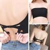 Women's Strapless Tube Top Seamless Ice Silk Beautiful Back Invisible Button Bra