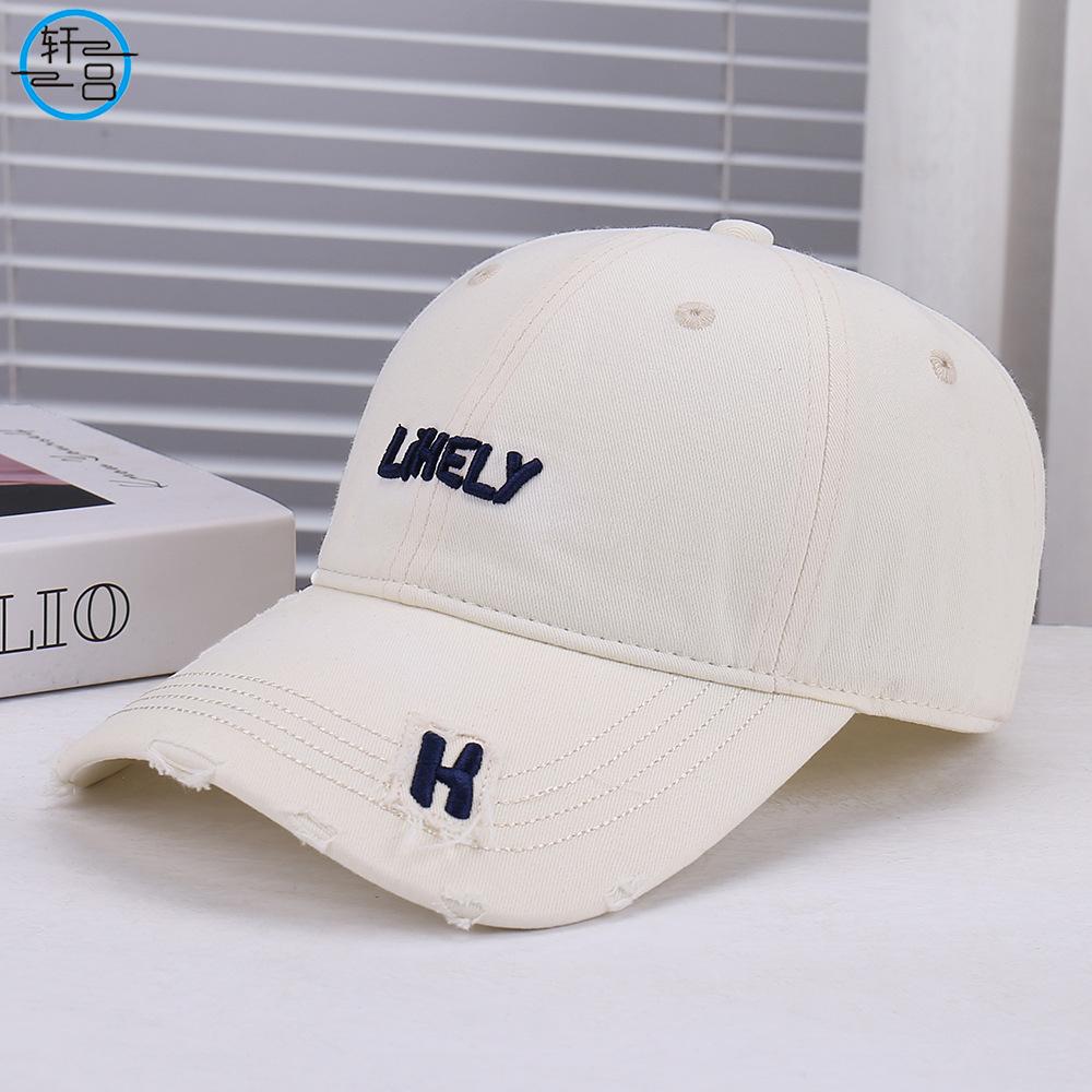 New fashionable European and American versatile three-dimensional embroidery decorative baseball cap outdoor sports soft top breathable and comfortabl