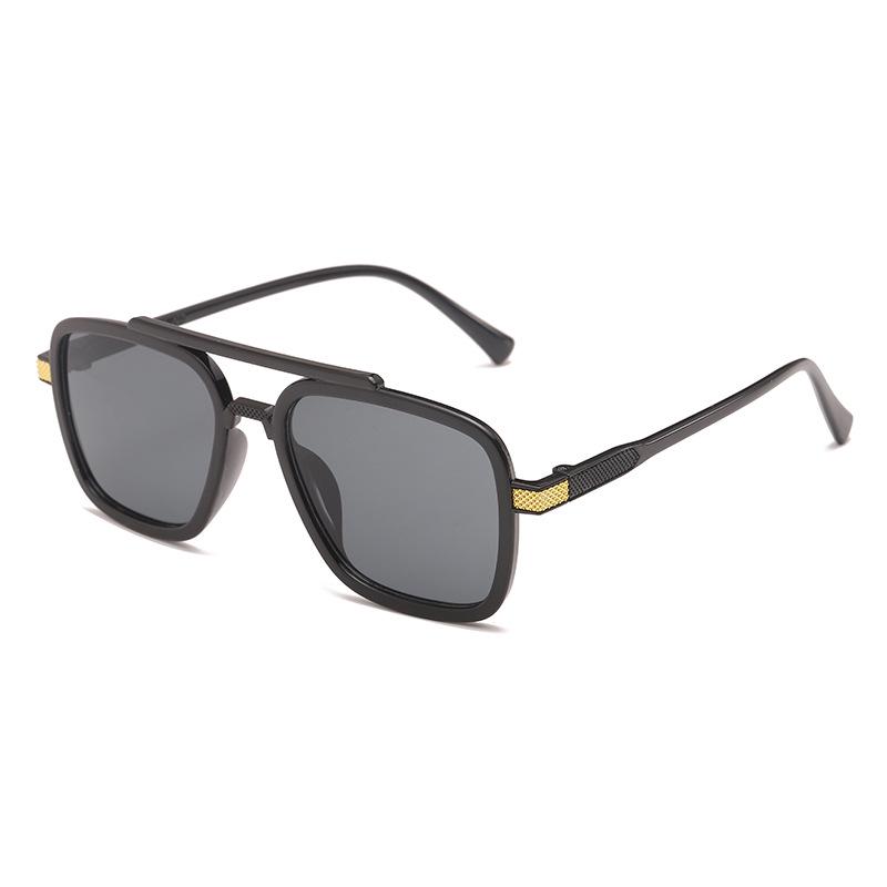 2023 Marvel Men's Brown Photochromic Sunglasses with Double Bridge and Myopia-Compatible Blue Light Blocking Lenses