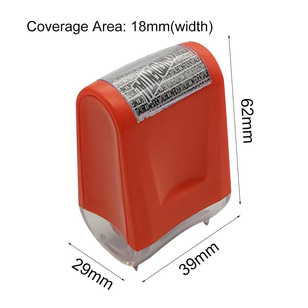 Покрытие Конфиденциальность Обложка Ролик Защитный Штамп Ролик Защита от кражи личных данных Печать конфиденциальности