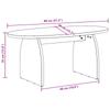 Coffee Table Brown 80 x 40 x 35 cm Solid Pine Wood