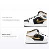 Детские кроссовки Air 1 Mid GS White Gold разноцветные черные 554725-190