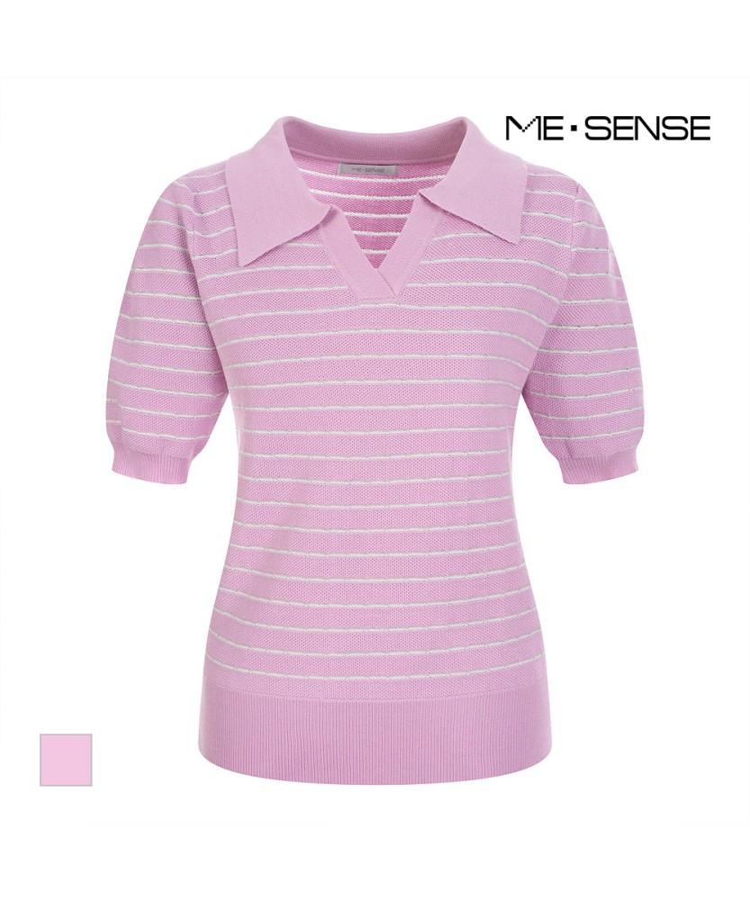 MESENSE Striped Short Sleeve Knit_Mb54Knm302Z