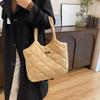 Women Padded Hobo Handbag Casual Crossbody Bag Diamond Quilted Tote Bag Padding Shoulder Bag Slouchy Travel Bag