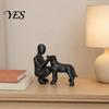 Украшение для дома Собака Скульптура для Декора, 3D Печатная Фигурка Человека и Настольные Украшения, Подарок на Память о Питомце Потеря, Украшение для Влюбленных