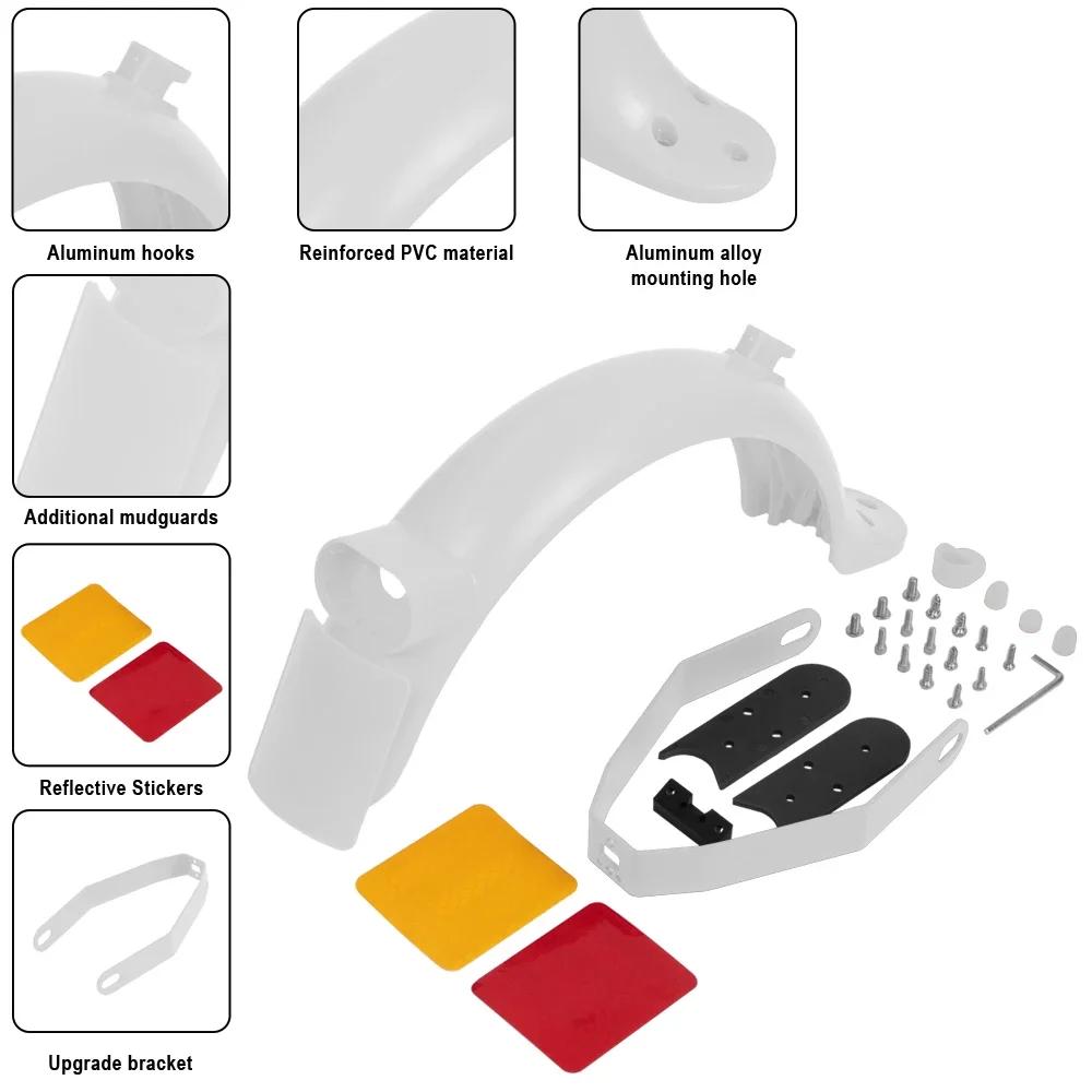 Крыло заднего колеса для электрического скутера Xiaomi 1S/PRO 2 Mi3, заднее крыло, номерной знак, 8,5/10 дюймов, опорные детали крыла