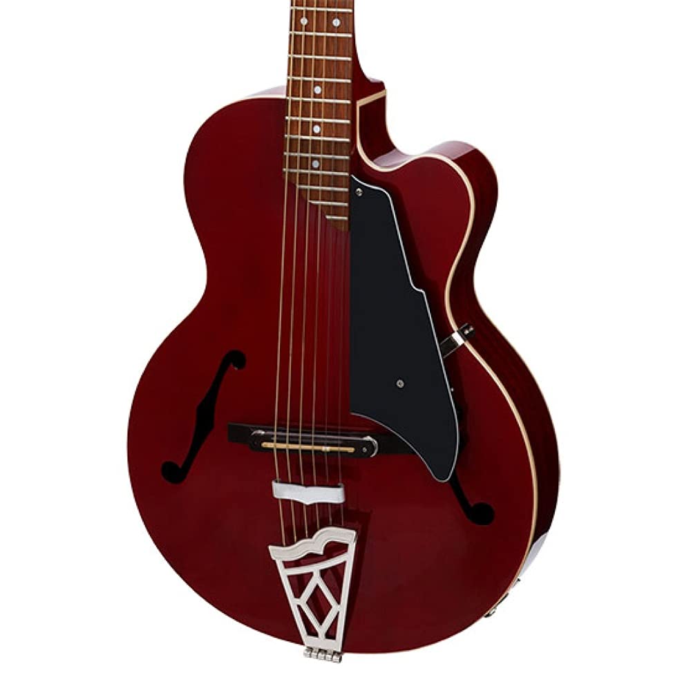 VOX Giulietta TR Trans Red Full Acoustic Guitar with Piezo Pickup VGA-3PS