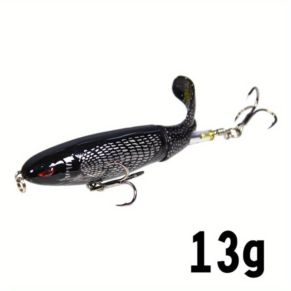 Topwater Fishing Lure Whopper Popper Artificial Bait Hard Plopper Soft Rotating Tail Fishing Tackle Fishing Bait