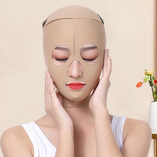 V Line Face Lifting Strap Adjustable Breathable Full Face Cheek Slimming Chin Strap Face Tightening