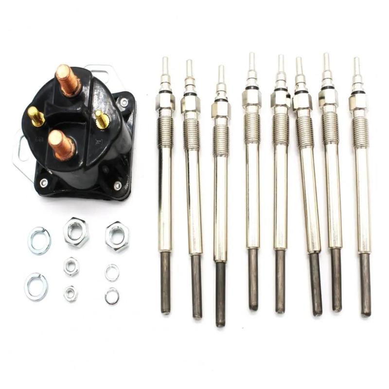 Power Strokes Diesels Pickup Relays Solenoid& Glow Plug DY838 DY861 1825931C1 1825931C2 For 7.3L F-350 F-450 F-590 F-600