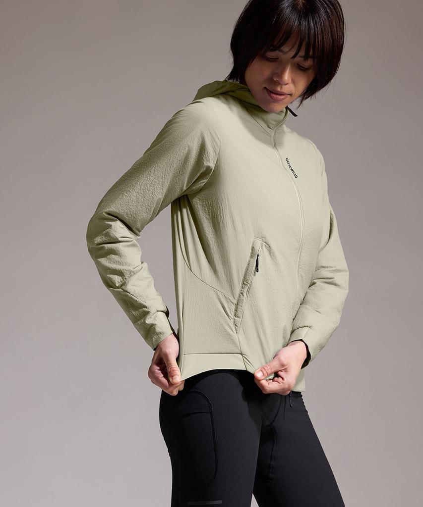 Gorewear Concurve Windstopper Epe Insulated Hooded Jacket Women - Tech Beige (Women'S) Windproof And Thermal Outerwear