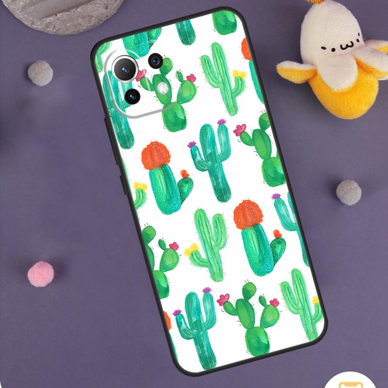 Чехол Растение Кактус для Xiaomi 15 Ultra 14 13T 14T 15T 17 Pro Max POCO F8 Ultra F5 F6 F7 X5 X6 X7 Pro