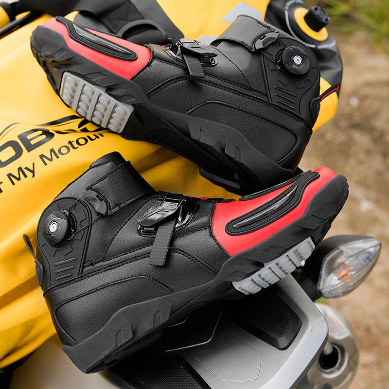 Мотоциклетные ботинки унисекс, размеры 36–48, большие и маленькие противоскользящие мотоциклетные ботинки из кожи Citron, спортивные уличные спортивные мотоциклетные ботинки для райдера