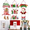 Christmas Decoration Door Hanging Pendant Cartoon Santa Claus Door Home Decor
