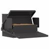 Chicken Treadle Feeder Black 50 x 40 x 29 cm Cold Rolled Steel