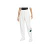 Nike Elastic Waist Jogger Pants With Logo Print Women Bottoms White FB8968-133