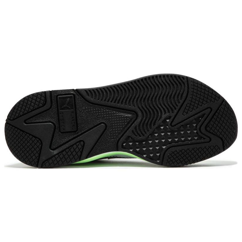 Puma Rs-X Geek Тканевая сетка Синтетическая кожа Спортивный комфорт Низкие лайфстайл кроссовки Унисекс кроссовки Белый Фиолетовый Зеленый 391174-05