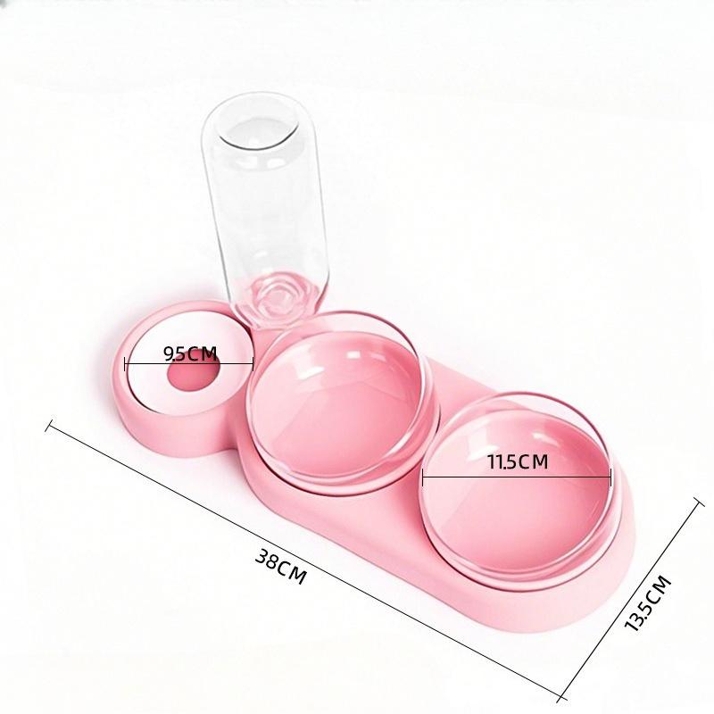 Миска для кошек, Миска для питомца, Автоматическая поилка для кошек, Кормушка, Интегрированная двойная миска, Миска для собак, Неопрокидывающаяся миска для корма