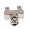 1Pcs High Quanlity Bnc Male Plug To 2X Bnc Female Jack Y Splitter Rf Adapter Connector Coaxial