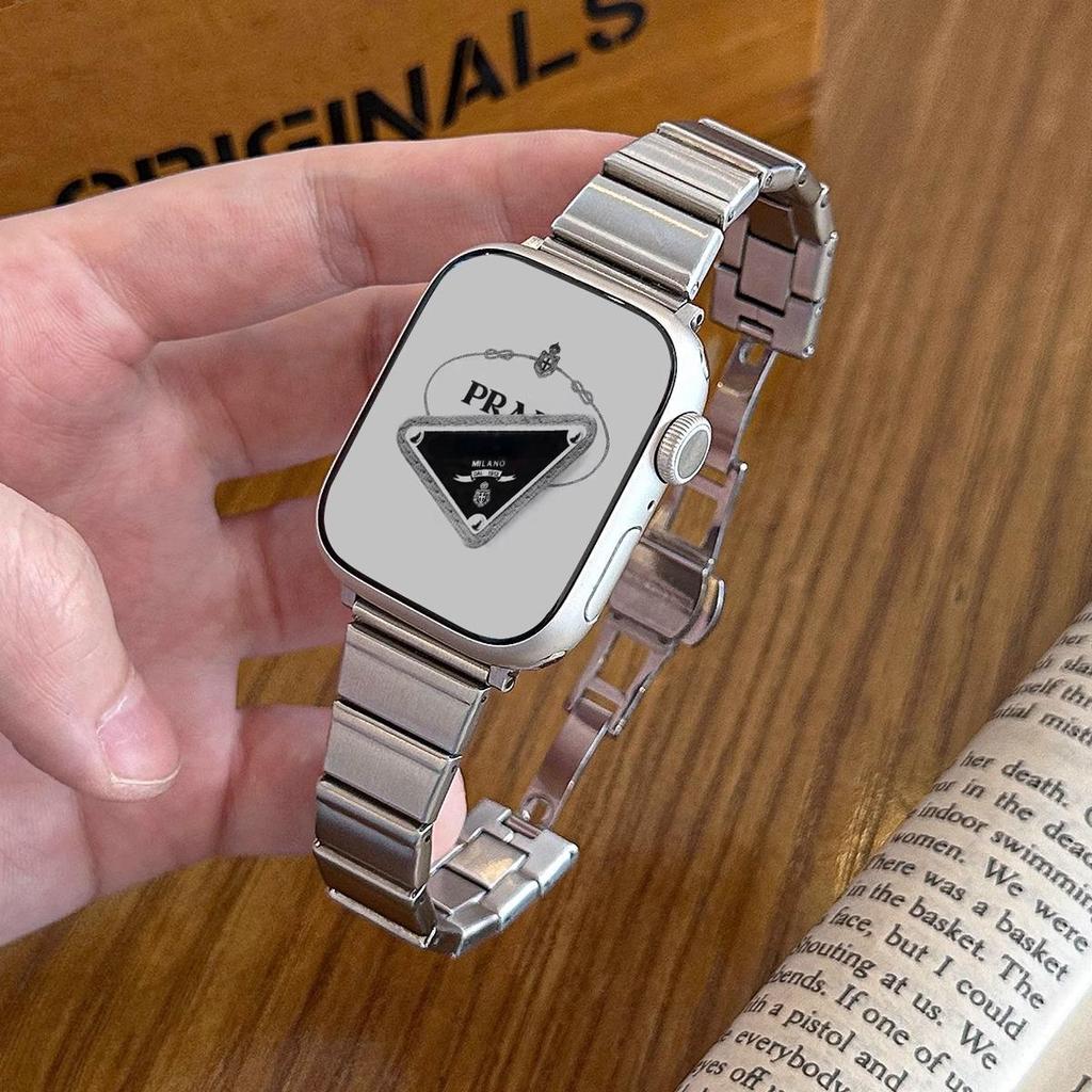 Применимый Apple Apple Watch Бамбуковый Нержавеющая Сталь Ремешок iwach10 Один Шарик Женские Маленькие Часы Ремешок