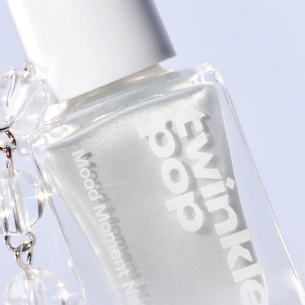 Twinkle Pop Mood Moment Nail 9 мл Серебряный французский