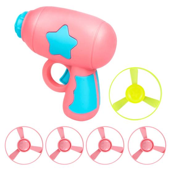 Light-up Flying Disc Launcher Toy Outdoor Garden Backyard Lawn Park Toddlers Boys Girls Bamboo Dragonfly Flying Saucer Catapult Shooter Game