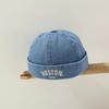 Summer Baby Brimless Hat Adjustable Kids Docker Caps Fashion Melon Cap  For Infant Boy Girl