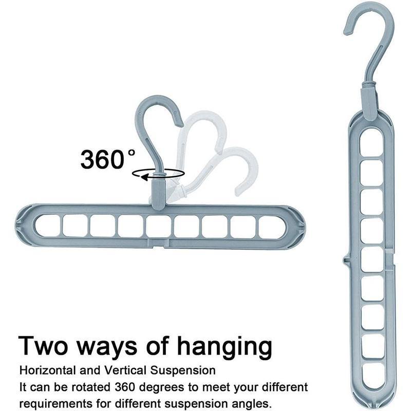 1шт 9 отверстий бытовая вешалка для хранения складная вешалка с вращением на 360 градусов волшебная вешалка