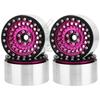 1/4pcs Metal Alloy 2.2 inch Beadlock Wheel Rims Hubs for Axial Wraith 90048 TRX-4 TRX-6 1/10 RC Crawler Car Upgrade Parts