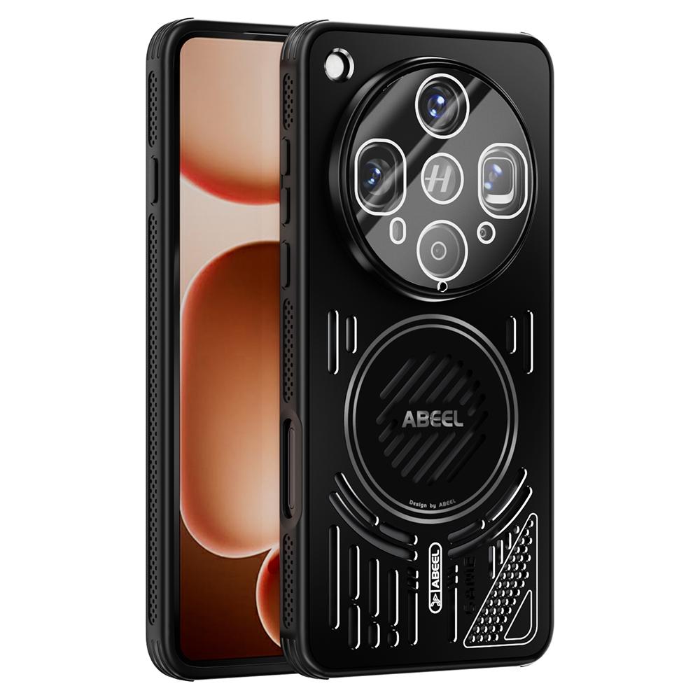 ABEEL For Oppo Find X8 Ultra 5G Magnetic Case Aluminium Alloy+PC+TPU Hollow Heat Dissipation Phone Cover