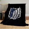 Attack on Titan Soft Comfortable All Seasons blanket Sofa Office Naps blanket Outdoor Travel throw Perfect Gift