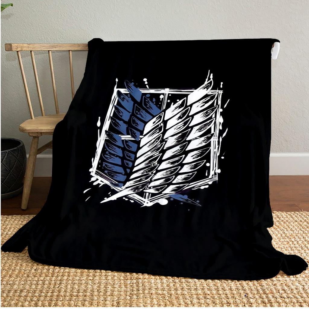Attack on Titan Soft Comfortable All Seasons blanket Sofa Office Naps blanket Outdoor Travel throw Perfect Gift