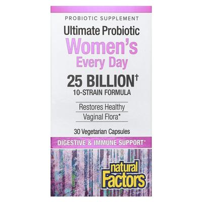 Ultimate Probiotic Every Day для женщин, 25 млрд корейских вон, 30 растительных капсул