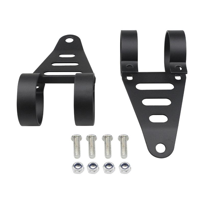 Аксессуары для мотоциклов Универсальный кронштейн для фары, модифицированный кронштейн для фары 41/43 мм Металлический кронштейн