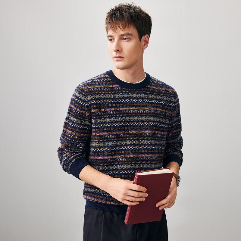 Мужской свитер Komom Boka в стиле Fair Isle, 100% шерсть