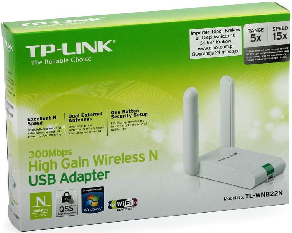 Karta sieciowa TP-Link TL-WN822N WiFi N USB