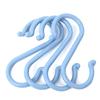 Plastic Bathroom Door Hanging Scarf Storage Rack Clothes Hanger S-Shaped Hook Key Holder Organizer