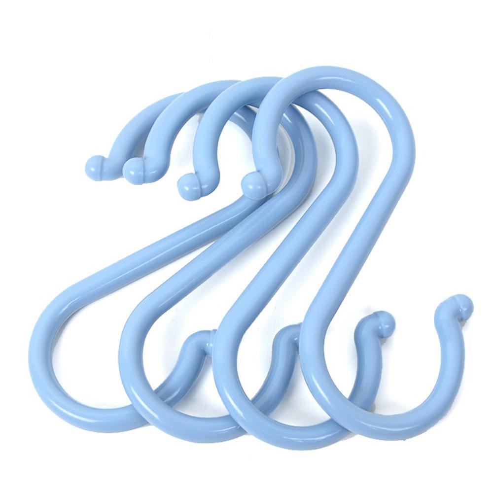 Plastic Bathroom Door Hanging Scarf Storage Rack Clothes Hanger S-Shaped Hook Key Holder Organizer